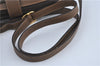 Auth GUCCI Web Sherry Line Shoulder Cross Body Bag GG PVC Leather Brown J4176