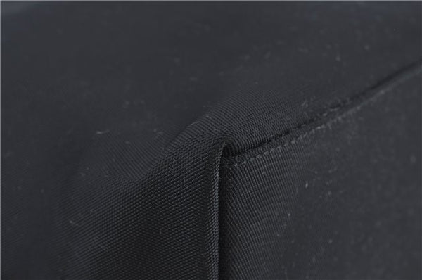 Authentic GUCCI Shoulder Hand Bag Nylon Leather Black J4177