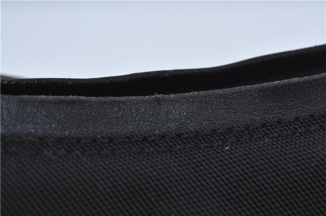 Authentic GUCCI Shoulder Hand Bag Nylon Leather Black J4177