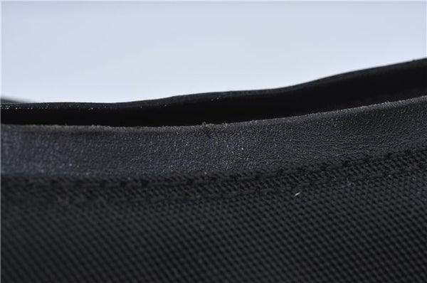 Authentic GUCCI Shoulder Hand Bag Nylon Leather Black J4177