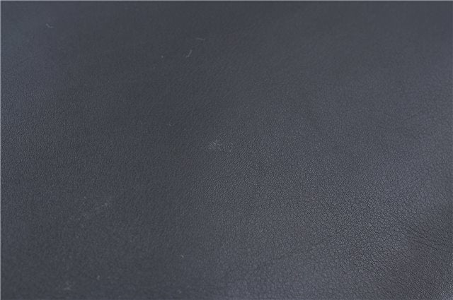 Authentic GUCCI Bamboo 2Way Shoulder Cross Body Bag Leather 0011577 Black J4186