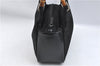 Authentic GUCCI Bamboo Hand Shoulder Bag Purse Nylon Leather Black J4188
