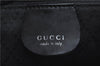 Authentic GUCCI Bamboo Hand Shoulder Bag Purse Nylon Leather Black J4188