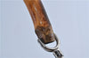 Authentic GUCCI Bamboo 2Way Hand Shoulder Bag Nylon Leather Brown J4189