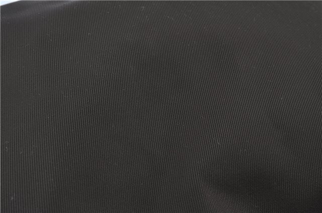 Authentic GUCCI Bamboo 2Way Hand Shoulder Bag Nylon Leather Brown J4189