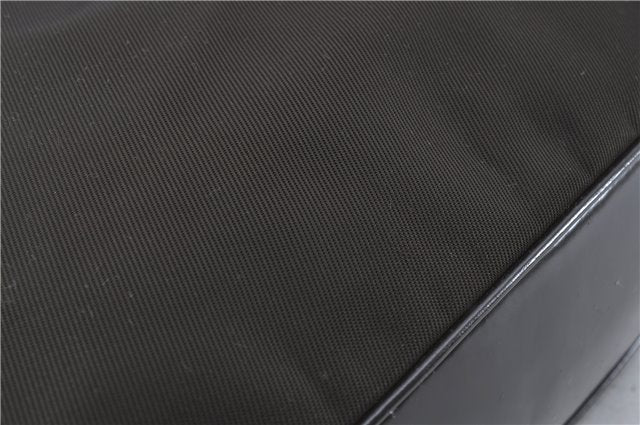 Authentic GUCCI Bamboo 2Way Hand Shoulder Bag Nylon Leather Brown J4189