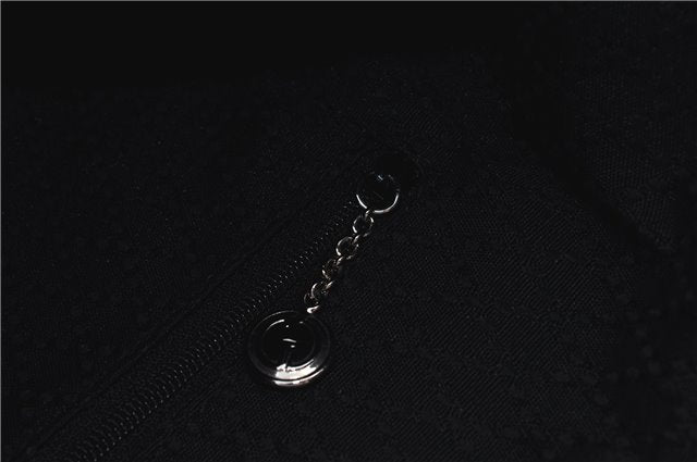 Authentic GUCCI Bamboo 2Way Hand Shoulder Bag Nylon Leather Brown J4189