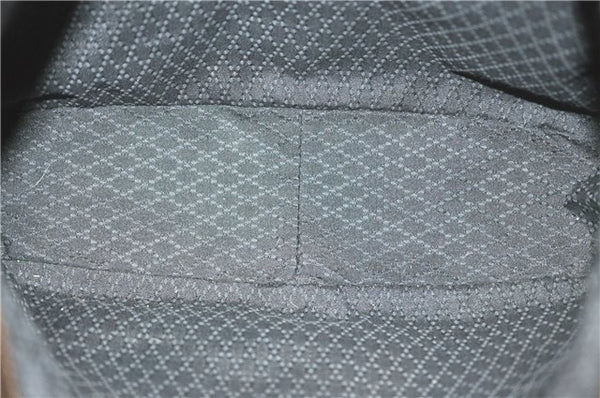 Authentic GUCCI Bamboo 2Way Hand Shoulder Bag Nylon Leather Brown J4189