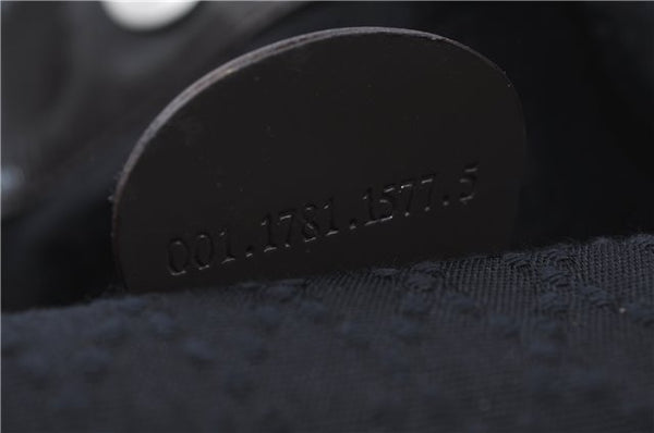 Authentic GUCCI Bamboo 2Way Hand Shoulder Bag Nylon Leather Brown J4189