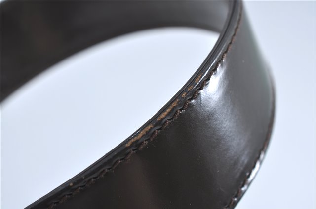 Authentic GUCCI Bamboo 2Way Hand Shoulder Bag Nylon Leather Brown J4189