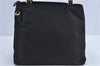 Authentic GUCCI Bamboo 2Way Shoulder Hand Bag Purse Nylon Leather Black J4197