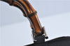 Authentic GUCCI Bamboo 2Way Shoulder Hand Bag Purse Nylon Leather Black J4197