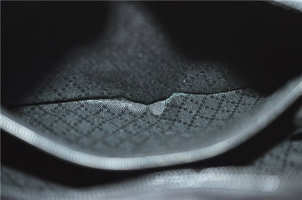 Authentic GUCCI Bamboo 2Way Shoulder Hand Bag Purse Nylon Leather Black J4197