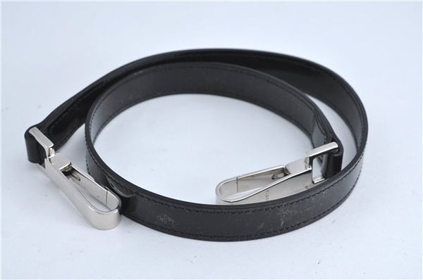 Authentic GUCCI Bamboo 2Way Shoulder Hand Bag Purse Nylon Leather Black J4197