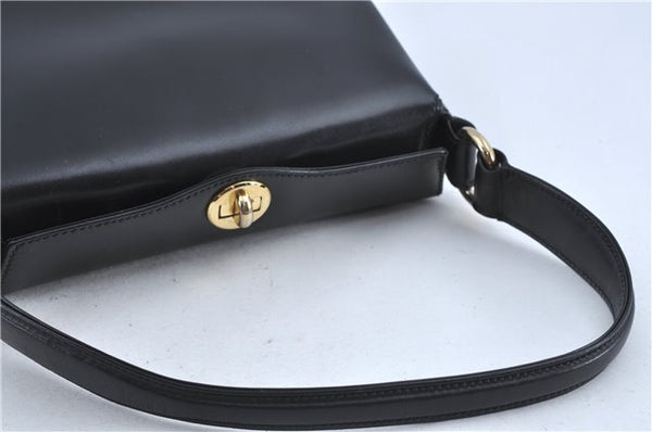 Authentic GUCCI Shoulder Hand Bag Purse Leather Black J4206