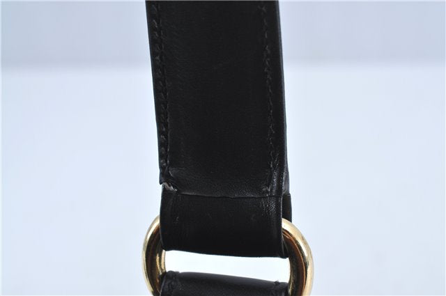 Authentic GUCCI Shoulder Hand Bag Purse Leather Black J4206