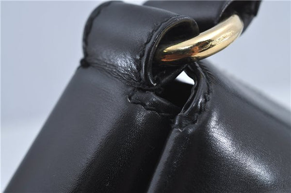 Authentic GUCCI Shoulder Hand Bag Purse Leather Black J4206