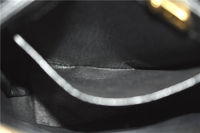 Authentic GUCCI Shoulder Hand Bag Purse Leather Black J4206