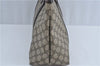 Authentic GUCCI GG Supreme Shoulder Tote Bag PVC Leather 114595 Brown J4223