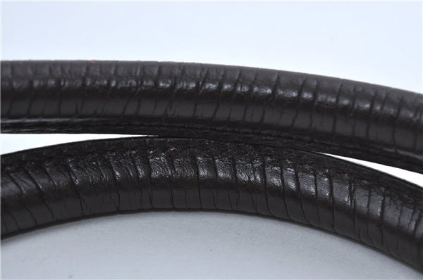 Authentic GUCCI GG Supreme Shoulder Tote Bag PVC Leather 114595 Brown J4223