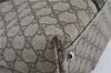 Authentic GUCCI GG Supreme Shoulder Tote Bag PVC Leather 114595 Brown J4223