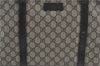 Authentic GUCCI GG Supreme Shoulder Tote Bag PVC Leather 114595 Brown J4223