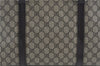 Authentic GUCCI GG Supreme Shoulder Tote Bag PVC Leather 114595 Brown J4223