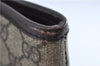 Authentic GUCCI GG Supreme Shoulder Tote Bag PVC Leather 114595 Brown J4223