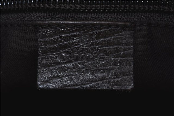 Authentic GUCCI GG Supreme Shoulder Tote Bag PVC Leather 114595 Brown J4223