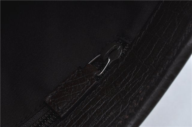 Authentic GUCCI GG Supreme Shoulder Tote Bag PVC Leather 114595 Brown J4223