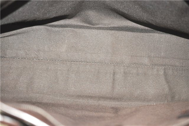 Authentic GUCCI GG Supreme Shoulder Tote Bag PVC Leather 114595 Brown J4223