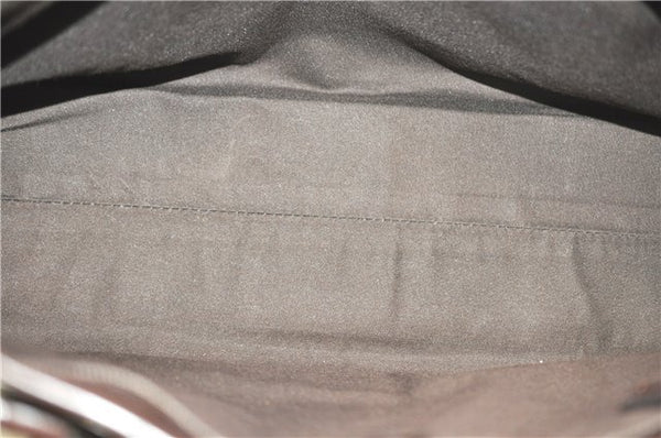 Authentic GUCCI GG Supreme Shoulder Tote Bag PVC Leather 114595 Brown J4223