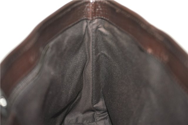 Authentic GUCCI GG Supreme Shoulder Tote Bag PVC Leather 114595 Brown J4223