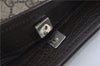 Authentic GUCCI GG Supreme Shoulder Tote Bag PVC Leather 114595 Brown J4223