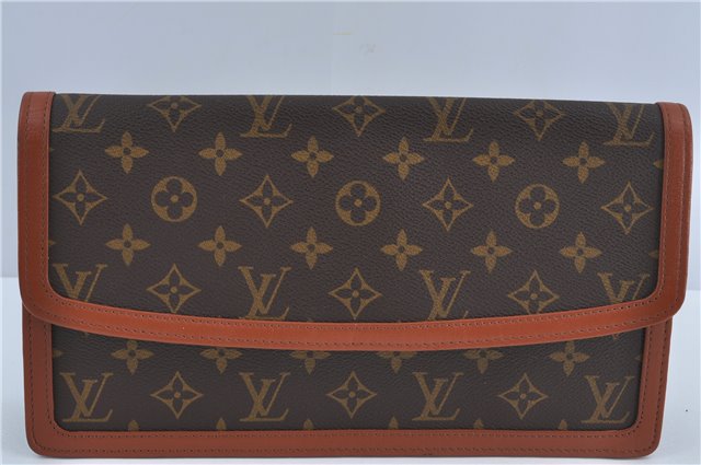 Authentic Louis Vuitton Monogram Pochette Dame GM M51810 Clutch Hand Bag J4224