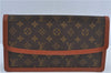 Authentic Louis Vuitton Monogram Pochette Dame GM M51810 Clutch Hand Bag J4224