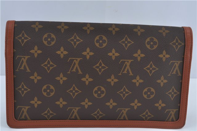 Authentic Louis Vuitton Monogram Pochette Dame GM M51810 Clutch Hand Bag J4224