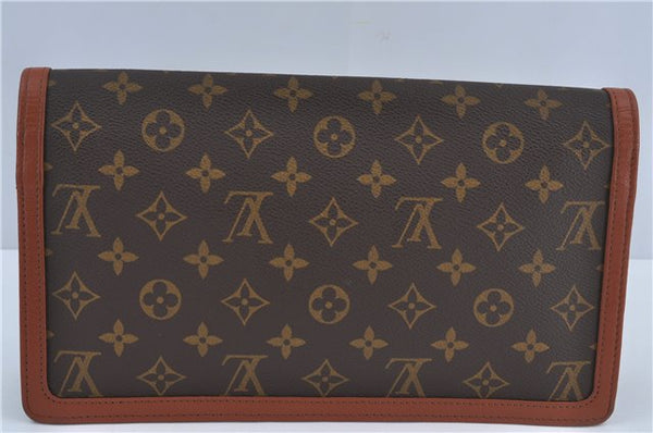Authentic Louis Vuitton Monogram Pochette Dame GM M51810 Clutch Hand Bag J4224