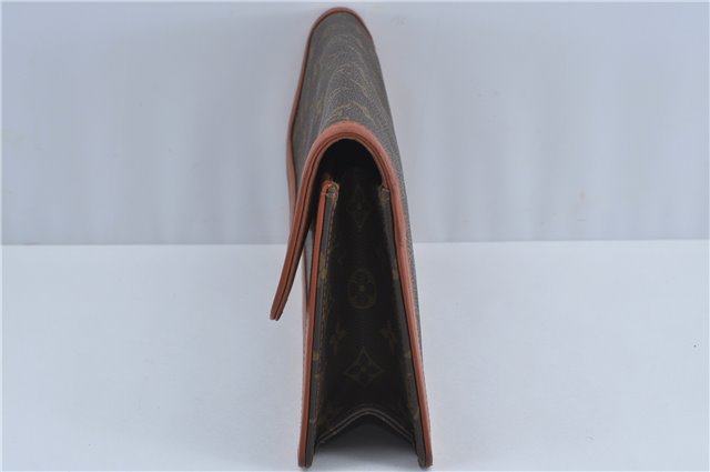 Authentic Louis Vuitton Monogram Pochette Dame GM M51810 Clutch Hand Bag J4224