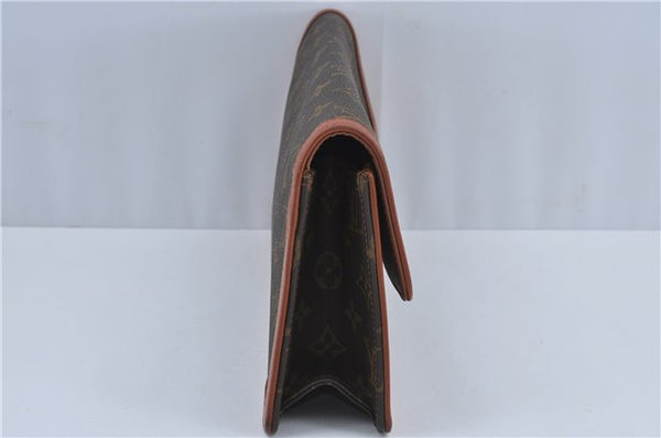 Authentic Louis Vuitton Monogram Pochette Dame GM M51810 Clutch Hand Bag J4224