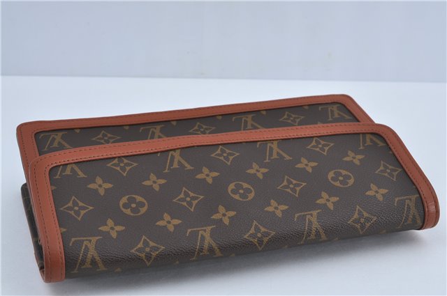 Authentic Louis Vuitton Monogram Pochette Dame GM M51810 Clutch Hand Bag J4224
