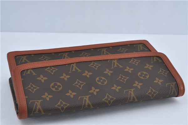 Authentic Louis Vuitton Monogram Pochette Dame GM M51810 Clutch Hand Bag J4224