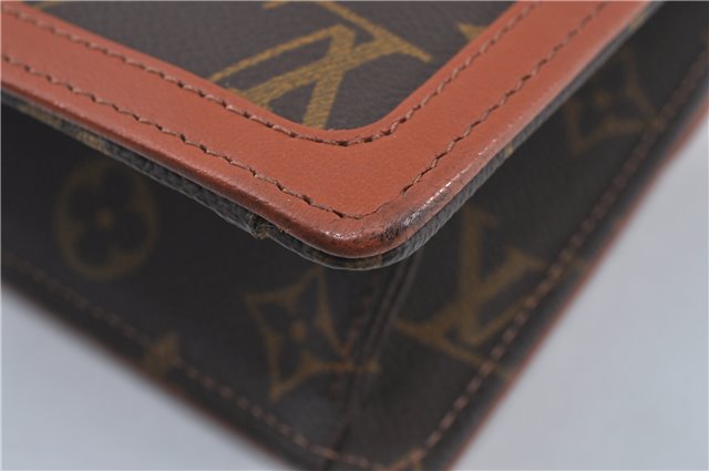 Authentic Louis Vuitton Monogram Pochette Dame GM M51810 Clutch Hand Bag J4224