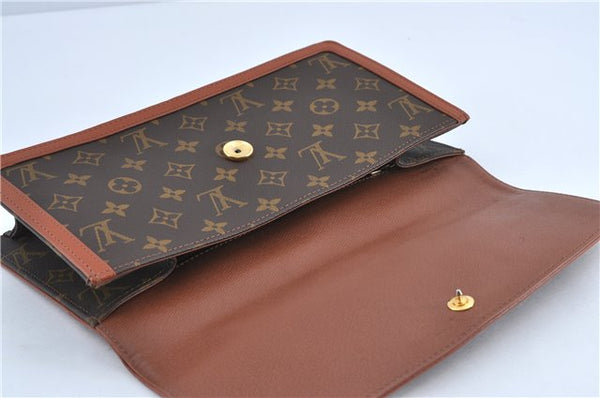 Authentic Louis Vuitton Monogram Pochette Dame GM M51810 Clutch Hand Bag J4224