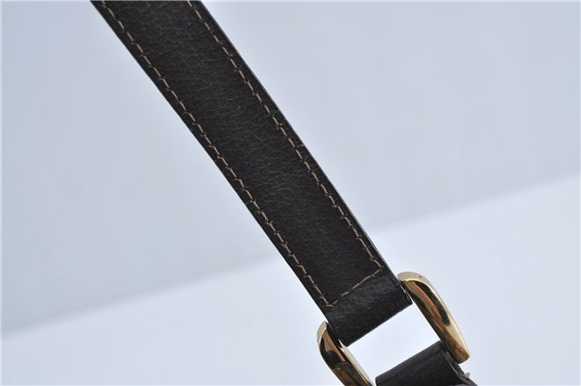 Authentic GUCCI Abbey Shoulder Tote Bag GG Canvas Leather 130736 Brown J4233