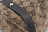 Authentic GUCCI Abbey Shoulder Tote Bag GG Canvas Leather 130736 Brown J4233