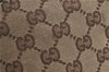 Authentic GUCCI Abbey Shoulder Tote Bag GG Canvas Leather 130736 Brown J4233
