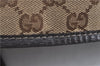 Authentic GUCCI Abbey Shoulder Tote Bag GG Canvas Leather 130736 Brown J4233