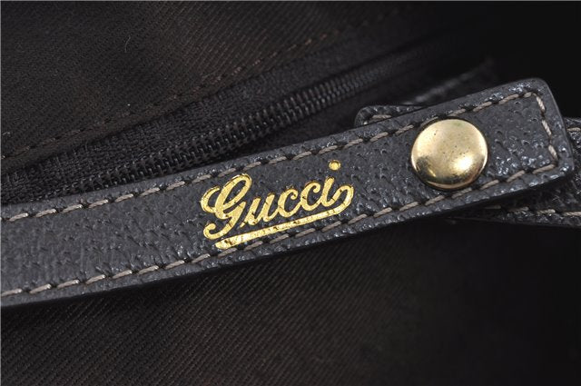 Authentic GUCCI Abbey Shoulder Tote Bag GG Canvas Leather 130736 Brown J4233