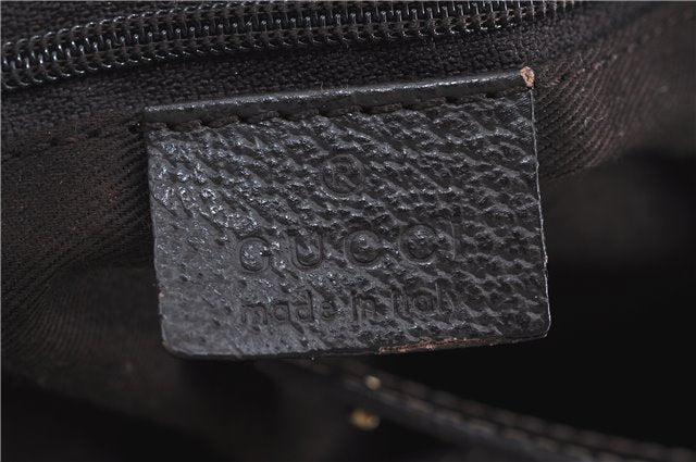 Authentic GUCCI Abbey Shoulder Tote Bag GG Canvas Leather 130736 Brown J4233